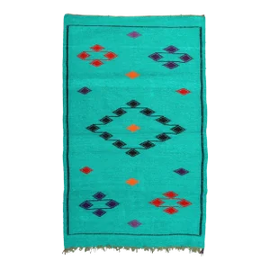 Late 20th Century Vintage Moroccan Rug - 4'10'' X 2'11'