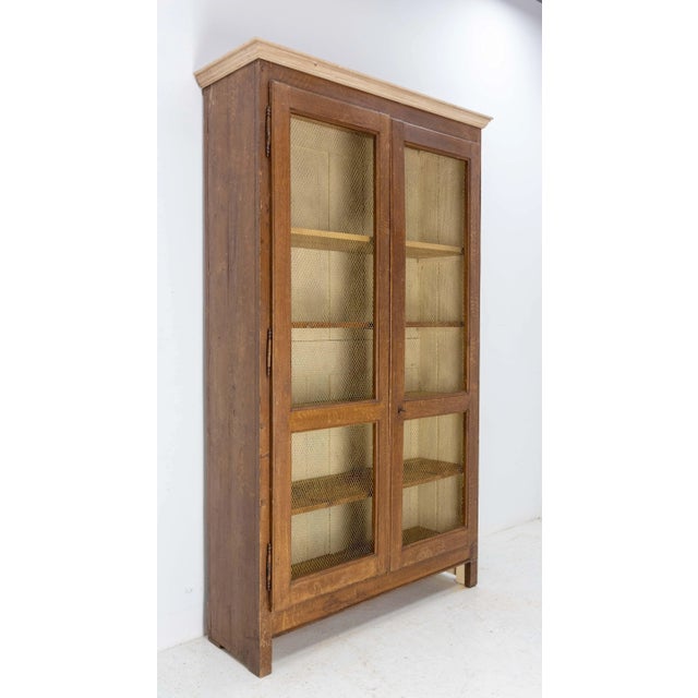 French Bookcase with Brass Mesh Doors, Late 19th Century For Sale - Image 3 of 15