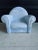 Vintage 1984 Sculpture - Italian L’aquilone Signed Handpainted Matte Porcelain Cloud Chair Sculpture For Sale - Image 10 of 10