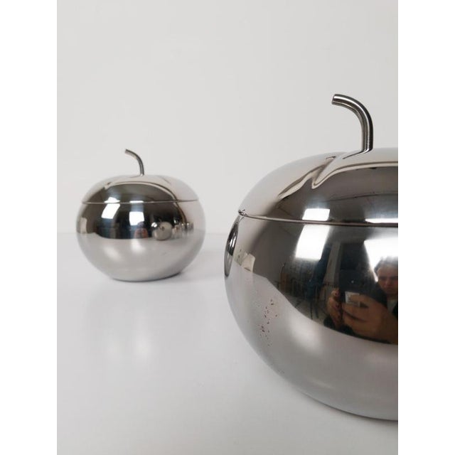 Pop Stainless Steel Apple Box Ice Bucket in the style of Sottsass, Italy, 1970s For Sale - Image 15 of 18