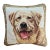 Vintage Golden Retriever Needlepoint Pillow For Sale