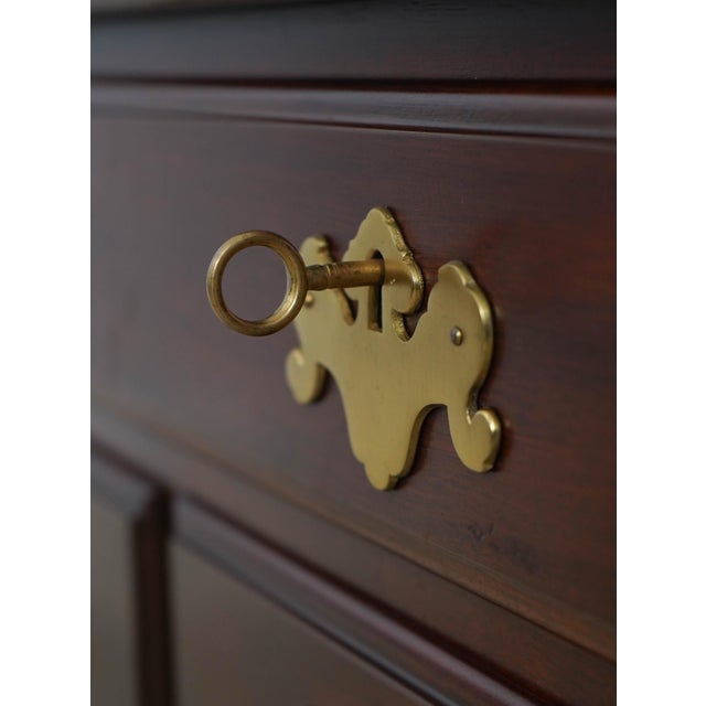 Henkel Harris Mahogany 4 Drawer Lowboy For Sale - Image 10 of 18