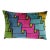 Handmade Multi Color Silk Velvet Throw Pillow & Down Insert For Sale
