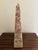Neoclassical Solid Marble Green and Brown Obelisk For Sale - Image 12 of 13