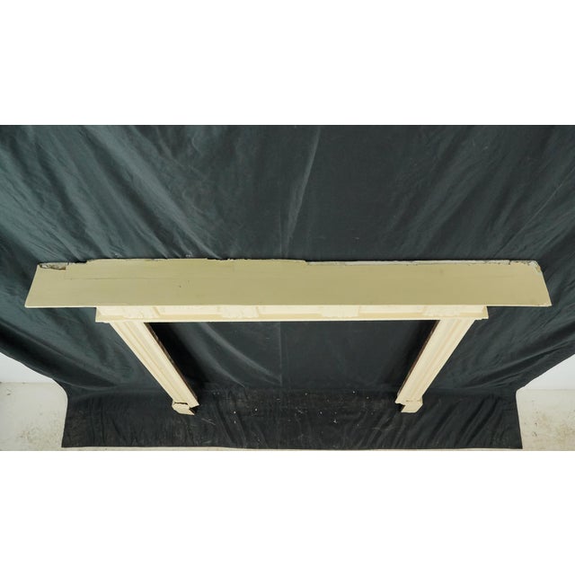 Antique English Regency Painted Wooden Fireplace Mantel For Sale - Image 12 of 12