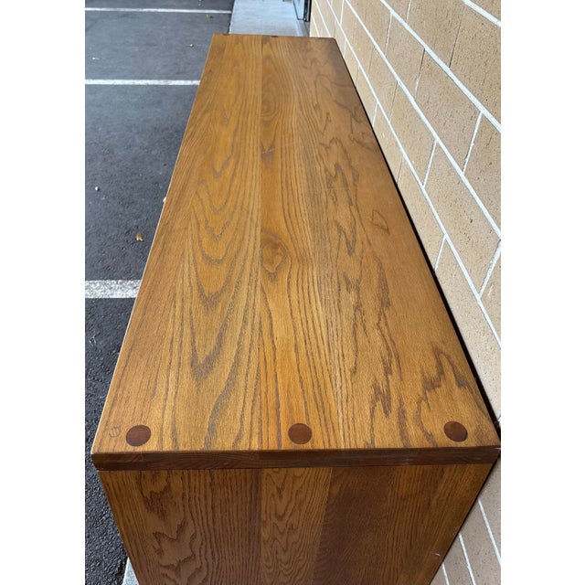 Wood Mid Century Modern BowTie Sideboard Credenza or Dresser by Russell Wright for Conant Ball For Sale - Image 7 of 12