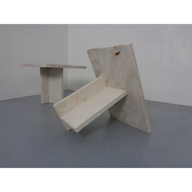 Italian Travertine Coffee Tables, 1970s, Set of 2 For Sale - Image 9 of 18