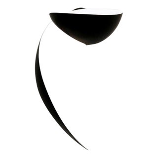 Mid-Century Modern Black Flame Wall Lamp from Serge Mouille For Sale