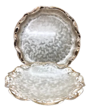Vintage Ikora Germany Silverplate Serving Trays- Set of 2