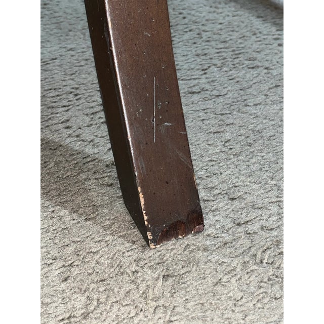 Brown Heckman Brown Fabric "Celeste" Wingback Chair For Sale - Image 8 of 10