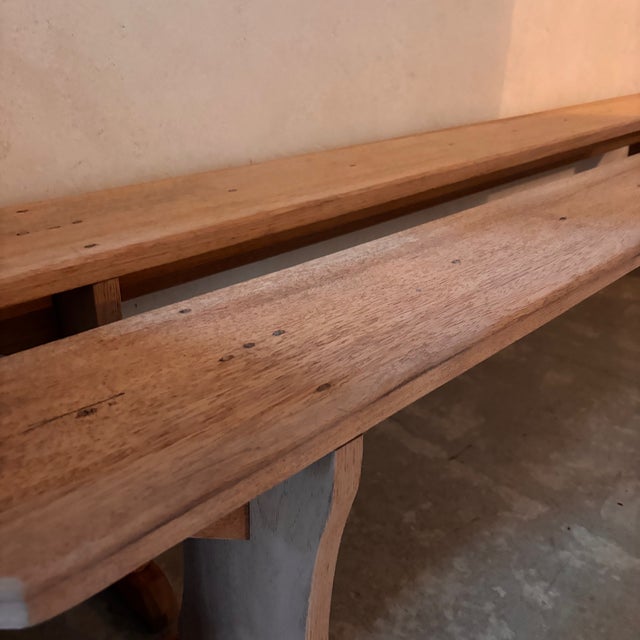 Wooden Benches, Set of 2 For Sale - Image 3 of 6