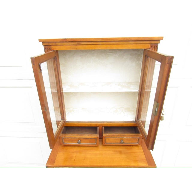 Antique French Fruitwood Secretary Desk For Sale - Image 4 of 18