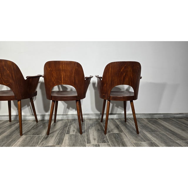 Oswald Haerdtl Dining Chairs by Oswald Haerdtl for Ton, 1950s, Set of 4 For Sale - Image 4 of 18
