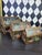 Indian Trio Indian Hand-Painted Nesting Wooden Boxes - Mid 20th Century Set of 3 For Sale - Image 3 of 16