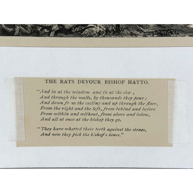 Black Early 20th Century The Rats Devour Bishop Hatto by Henry Marsh After John La Farge For Sale - Image 8 of 10