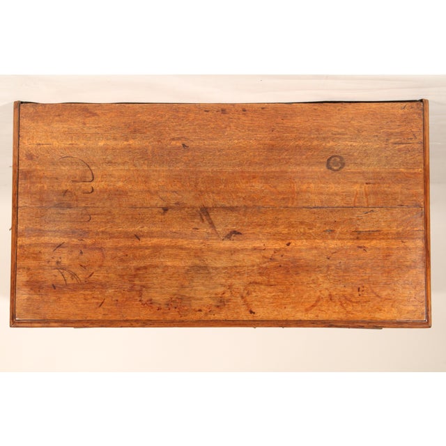 19th Century Antique George III Style Oak Chest of Drawers For Sale - Image 5 of 12