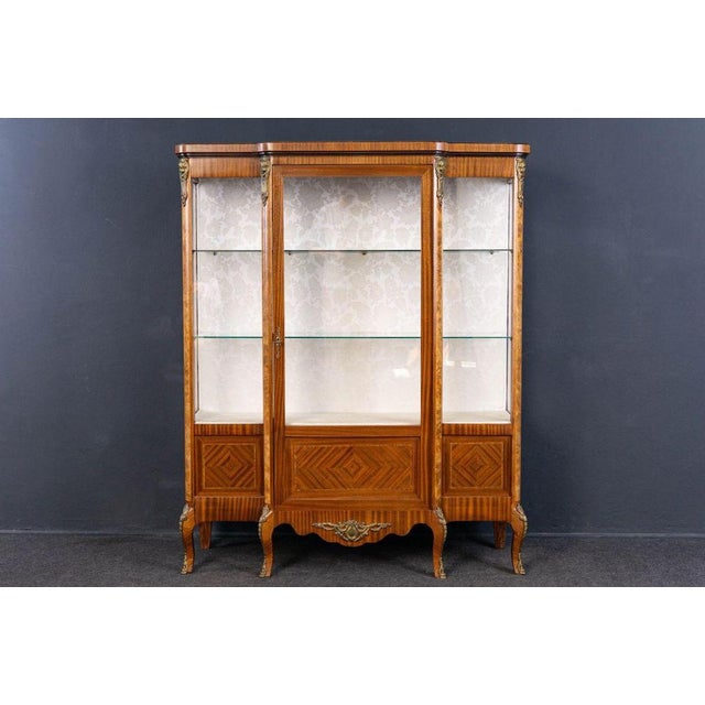 Mid-Century Baroque Style Showcase Cupboard For Sale - Image 13 of 16