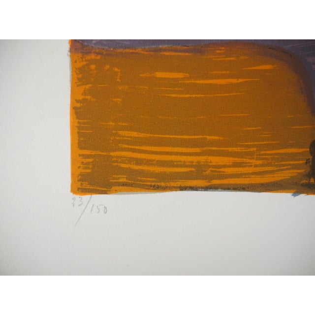 Marcel Mouly, Les Joueurs d'Echec, Original Lithograph, 1960s For Sale - Image 6 of 8