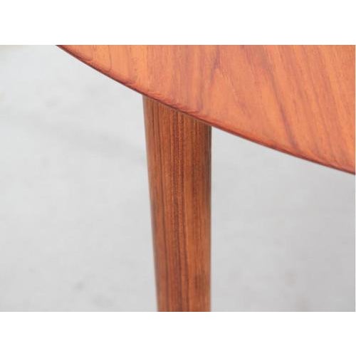 Brown Mid-Century Modern Danish Dining Table in Teak, 1950s For Sale - Image 8 of 10