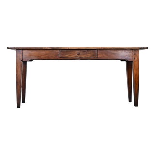 French 19th Century Solid Walnut Console For Sale