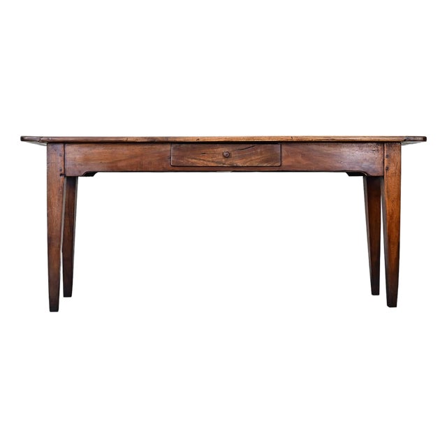 French 19th Century Solid Walnut Console For Sale