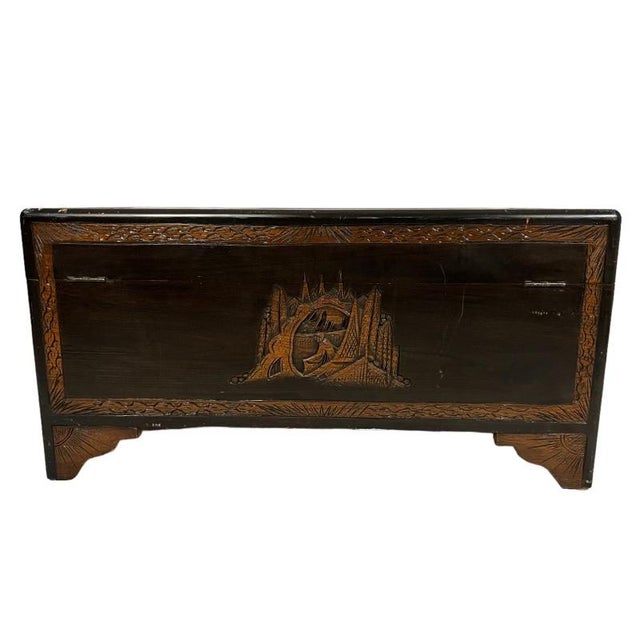 Mid 18th Century Handcrafted Chinese Cedar Wood Chester Chairish