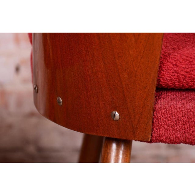 Mid-Century Walnut Chairs from Antonín Šuman, Czech, 1950s, Set of 4 For Sale - Image 6 of 18