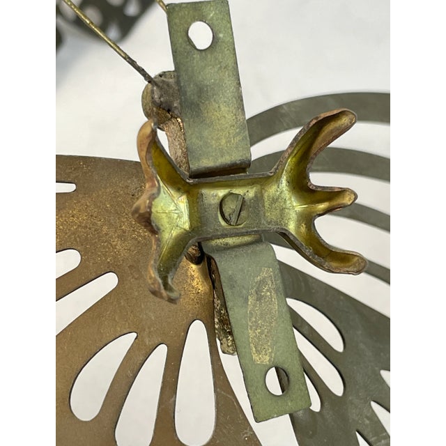 Mid 20th Century Vintage Set of 3 Brass Butterfly Wall Hangings For Sale - Image 5 of 13