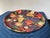 Farmhouse Vintage Fruit Chintz Metal Tray For Sale - Image 3 of 7