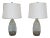 Modern Design Blown Glass Table Lamps with Shades - a Pair For Sale