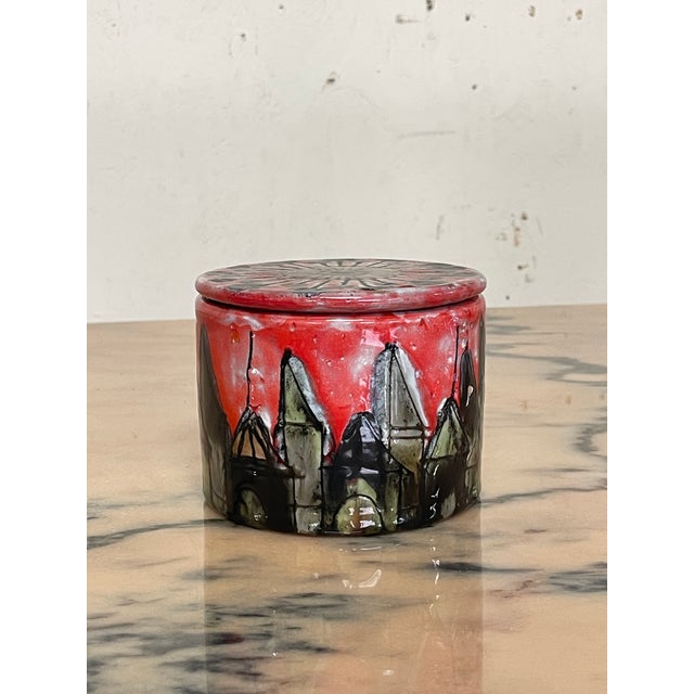 Glazed Ceramic Container with Lid from Elio Schiavon, Italy, 1970s For Sale - Image 6 of 9