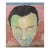 Contemporary Expressionist Portrait Painting of Staring Man For Sale
