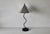1980s Memphis School Style Squiggle Lamp Black Table Lamp Silver Cone Shade Vintage Post Modern For Sale - Image 14 of 16