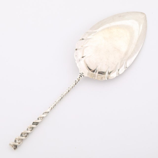 Arts & Crafts Movement Sterling Silver Cake Server Signed Whiting Manufacturing For Sale - Image 4 of 9