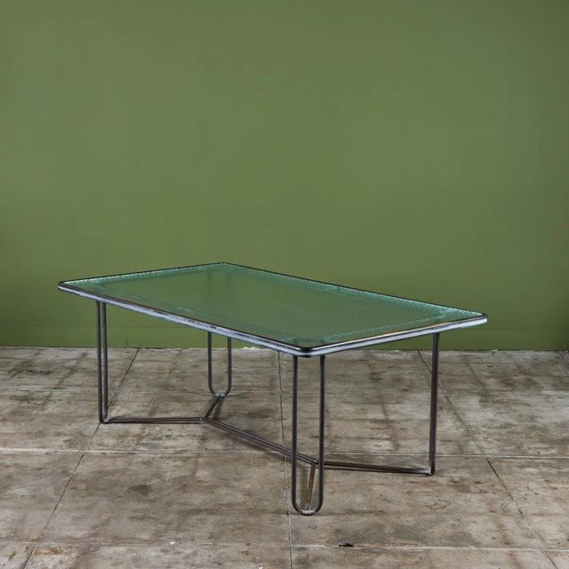 Mid 20th Century Walter Lamb Rectangular Bronze Patio Dining Table for Brown Jordan For Sale - Image 5 of 16