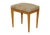 Biedermeier Swedish Walnut Dressing Table Stool with Embroidered Top, 1880s For Sale