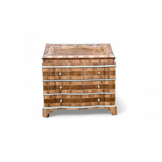 Venetian Style Walnut Desk with Drop-Leaf Door For Sale - Image 14 of 14