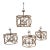 Curry & Company "Palm Beach" Arurog and Pyrite Bronze Lanterns - Set of 4 For Sale