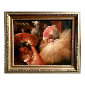 Halloween Party. Original Painting by Reza Afrookhteh