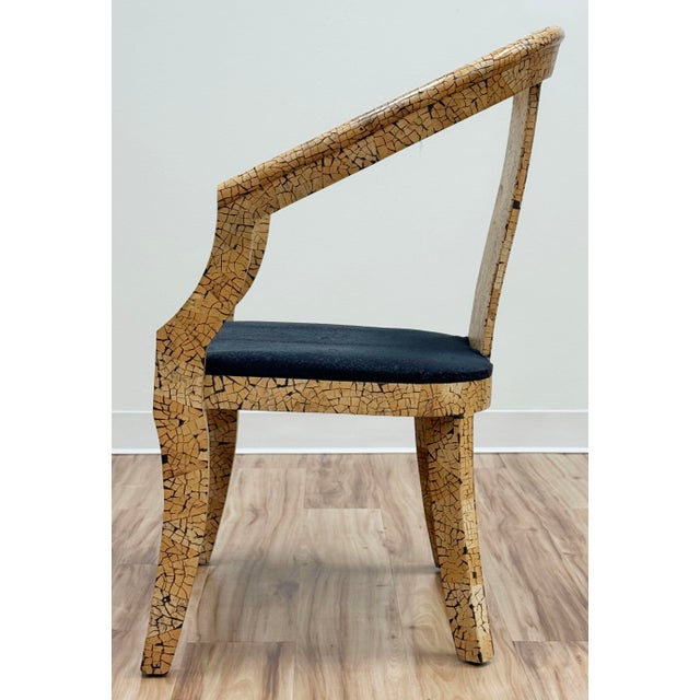 Gold Vintage Tessellated Dining Table and Four (4) Chairs For Sale - Image 8 of 15