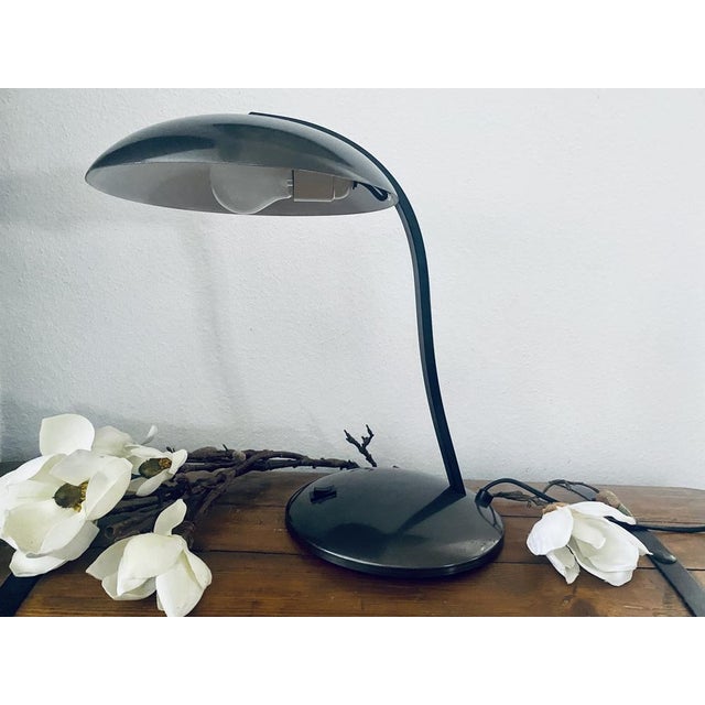 Gray Vintage Desk Table Lamp from Alaska in the style of Nuova Veneta Lumi / Minimalist, 1970s For Sale - Image 8 of 18