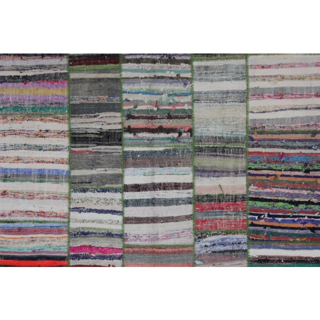 A beautiful antique Patchwork Rug . It's in very good condition, practically new. This Patchworks rug is produced of older...