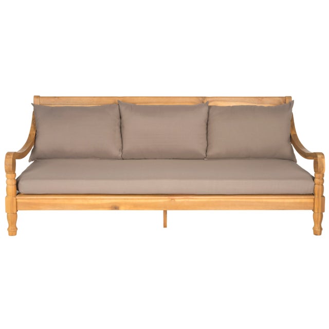 2020s Outdoor Daybed in Natural & Taupe For Sale - Image 5 of 5