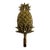 Vintage Solid Brass Pineapple Wall Hook For Sale