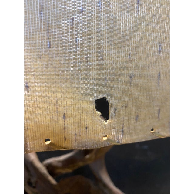 Wood Large 1940's Driftwood Table Lamp For Sale - Image 7 of 12