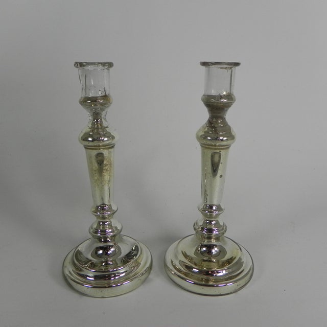 Mercury Candlesticks, 1890s, Set of 2 For Sale - Image 5 of 14