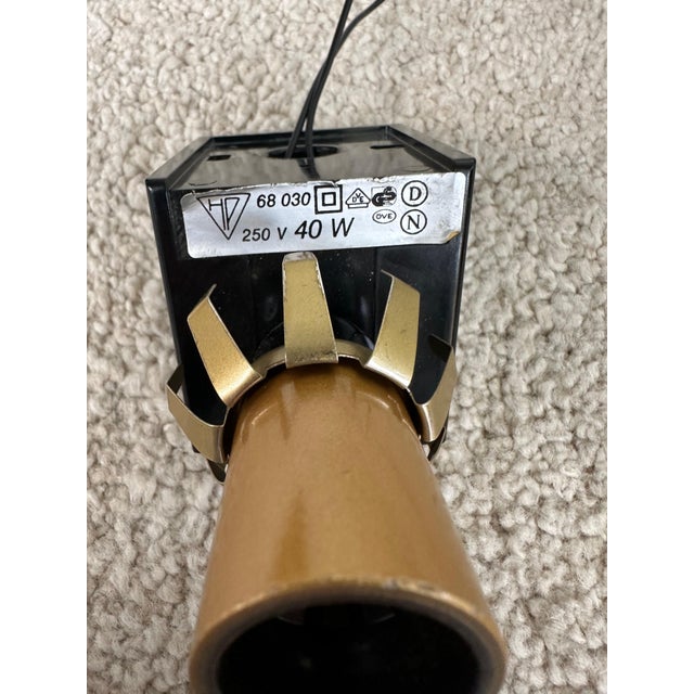 Brown Vintage Frosted Glass Wall Lamp from Hans Popp, Set of 2 For Sale - Image 8 of 10