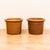 Pair of speckled stoneware planters by Architectural Pottery. This design features a rolled lip and band detail near the...