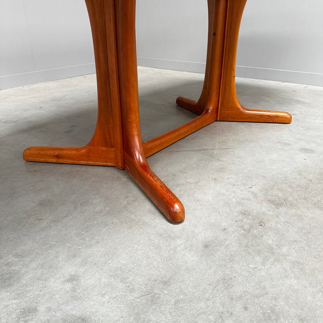 Mid-Century Modern Danish Extendable Oval Dining Table, 1960s For Sale - Image 6 of 17