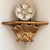This is a large scale Italian Hollywood Regency era carved giltwood grotto inspired scallop shell corner wall bracket. It...
